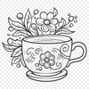 Cup In DXF For Download, Free Commercial Use