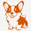 Cute Sitting Corgi SVG