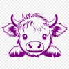 Free Cow Printable Image In DXF For Free Download