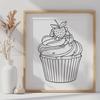 Free Unique Cupcake Printable Image