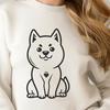 Beautiful Shiba Inu Vector Drawing