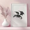 Artistic Dragon - Vinyl SVG