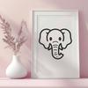 Beautiful Elephant - Craft PDF