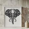 Artistic Elephant In DXF Free Commercial Use Download