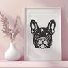 Artistic French Bulldog - For Laser Project