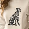 Creative Sitting Great Dane Decal