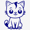 Stunning Cat Vector Craft File In PDF For Free Download