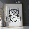 Owl Template In SVG, PNG, PDF And DXF Formats