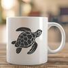 Beautiful Sea Turtle - Vinyl PNG