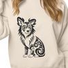 Artistic Sitting Shetland Sheepdog - SVG Digital File