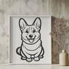 Beautiful Welsh Corgi - Laser PDF