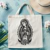 Ornate Virgin Mary - Laser Engraver PNG