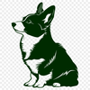 Sitting Welsh Corgi PDFs - Free Commercial Use