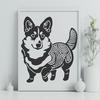 Ornate Welsh Corgi - Glowforge PDF