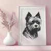 Creative Yorkshire Terrier - PNG Format