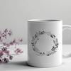 Customizable Floral SVG Design A customizable SVG illustration of a floral wreath, suitable for various applications.