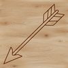 SVG arrow for web design, vector art, and cut file download