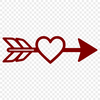 Vector arrow design for laser cutting and web use
