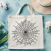 Intricately Detailed SVG Design A delicate, intricately detailed spider web illustration in vector format.