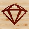 Beautiful SVG Illustration of a Diamond A simple illustration of a diamond shape created in vector format.