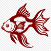 Friendly Goldfish Illustration A simple illustration of a goldfish, created as vector art.