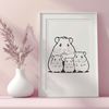 Happy Hamster Clip Art Vector A cute, furry hamster with big eyes in a neutral background.