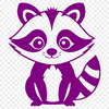 Free Raccoon Graphic Vector Image An SVG graphic representation of a raccoon designed for digital use.