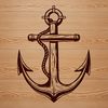 Nautical Anchor Design Vector Anchors in a nautical-themed design vector image suitable for commercial use.