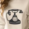 Classic Phone Vector Graphic A high-quality vector graphic representation of a classic telephone device.