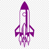 Free Rocket Illustration in Scalable Format A stylized space rocket design made from scalable vectors.