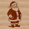 SVG illustration of Father Christmas Claus in a festive red suit and hat.