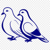 Perched Dove Vector Image A white dove perched on a branch, designed as a high-resolution vector image.