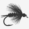 SVG vector art of a fish hook for laser cutting