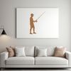 SVG fishing rod and fisherman for commercial use