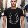 Horse shoe SVG template for laser engraving and web design
