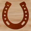 SVG horse shoe vector design for Cricut and laser cutter projects