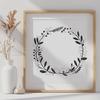 Free SVG Clip Art Graphic An illustrative wreath graphic designed for use in various formats including PNG, PDF, and DXF.