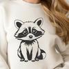 Detailed SVG Wildlife Design SVG graphic of a raccoon animal with detailed design features