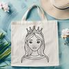 A young girl in a princess costume, suitable for digital crafting and design projects.