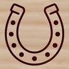 SVG horse shoe vector for web design and decals