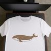 Cricut Cut File Design A detailed vector illustration of a whale, designed for cutting machines like Cricut.