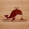 Whale Vector Graphic for Cutting Machines An SVG graphic of a whale suitable for cutting machines and laser engraving applications.