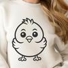 Cute Chick In SVG & PNG