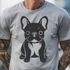 Stunning Sitting French Bulldog Digital Drawing