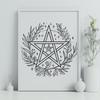 Creative Pentagram Vector Image In DXF For Free Download