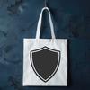 A simple shield design created as a scalable vector graphic (SVG) illustration.