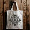 Delicate Winter Design Elements A delicate, intricate snowflake with six symmetrical arms, perfect for winter designs and decorations.