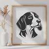 Beagle In SVG, PNG, PDF And DXF Formats