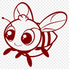 Beautiful Bee In DXF - Free Digital Download