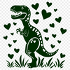 Artistic Dinosaur Vector Art - Free PDF Download